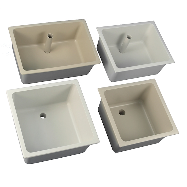 Basin with flat edge, Polypropylene
